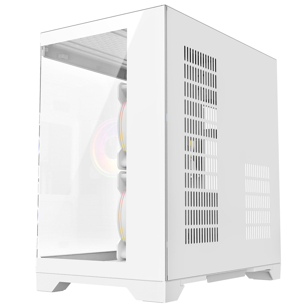 Eclipse 240 โ Dual-Chamber Micro-ATX Case (White Celsius Edition, with 3ร Infinity ARGB Fans)