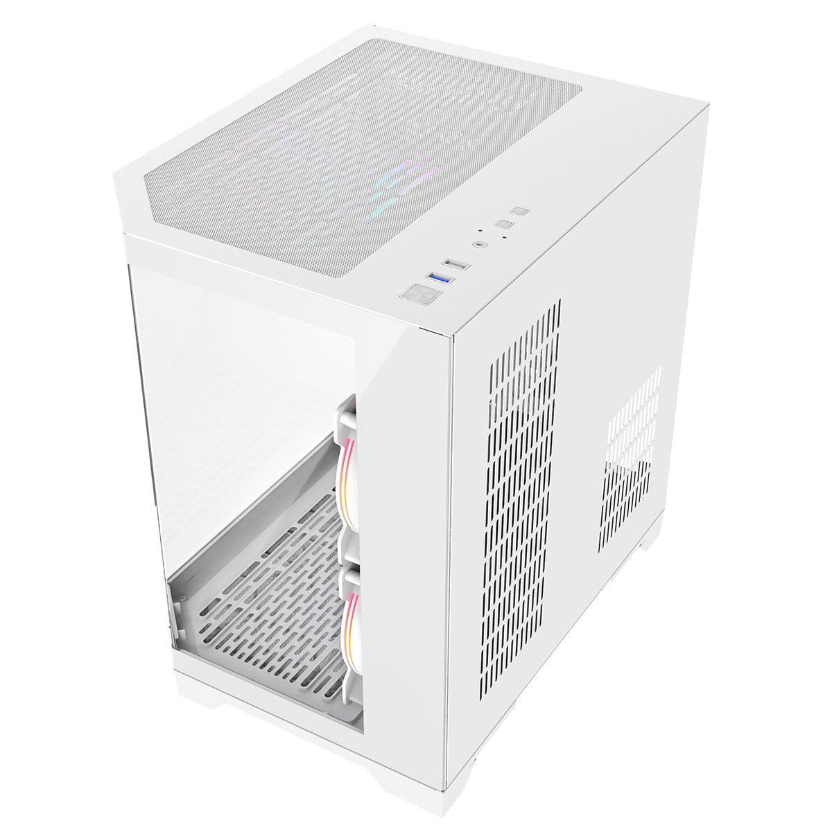 Eclipse 240 โ Dual-Chamber Micro-ATX Case (White Celsius Edition, with 3ร Infinity ARGB Fans)