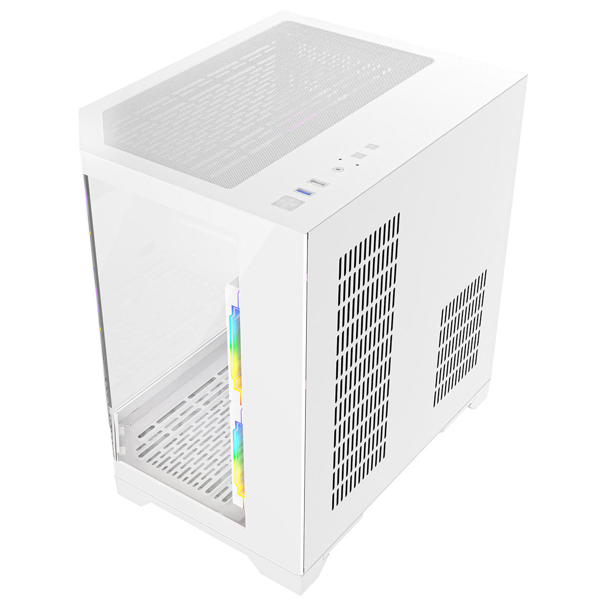 Eclipse 240 โ Dual-Chamber Micro-ATX Case (White Edition, with 3ร Infinity ARGB Fans)