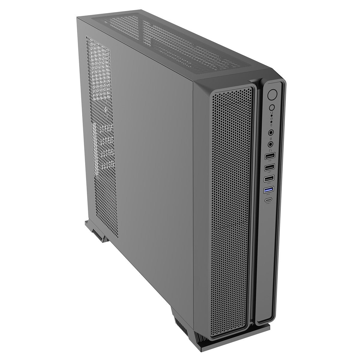 CiT S11i SFF Micro ATX Desktop 11.8 Litre Case With 3 x USB2.0 1 x USB3.0 1 x USB 3.X Type C and TFX-300W 80 Plus Included