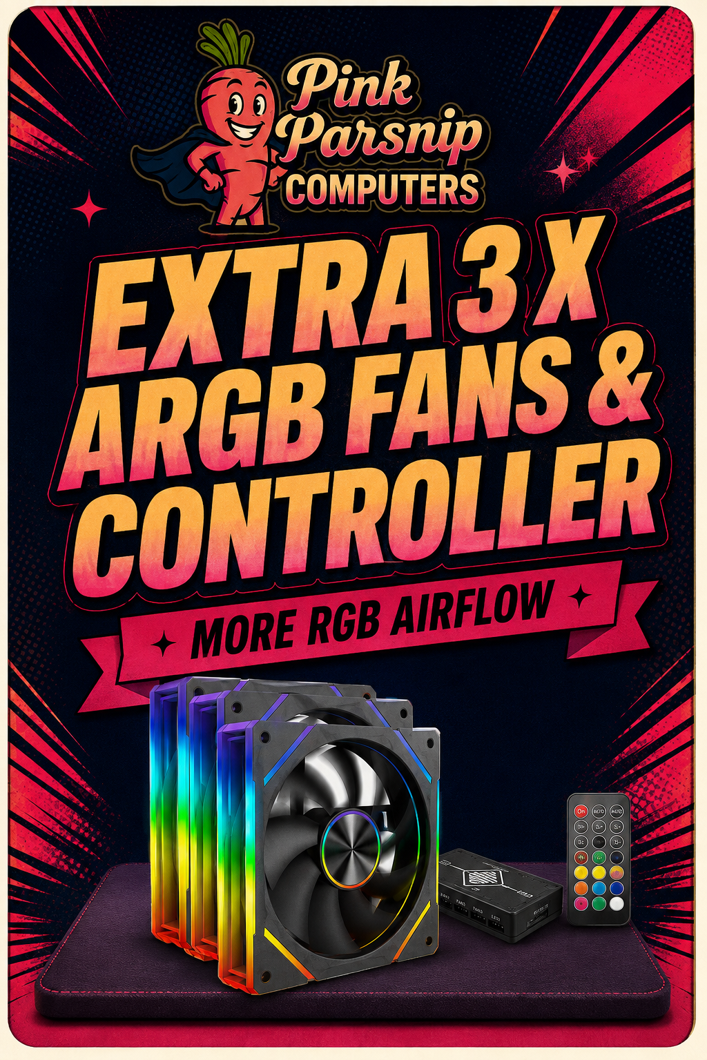 ARGB Controller + Triple Fan Pack Upgrade