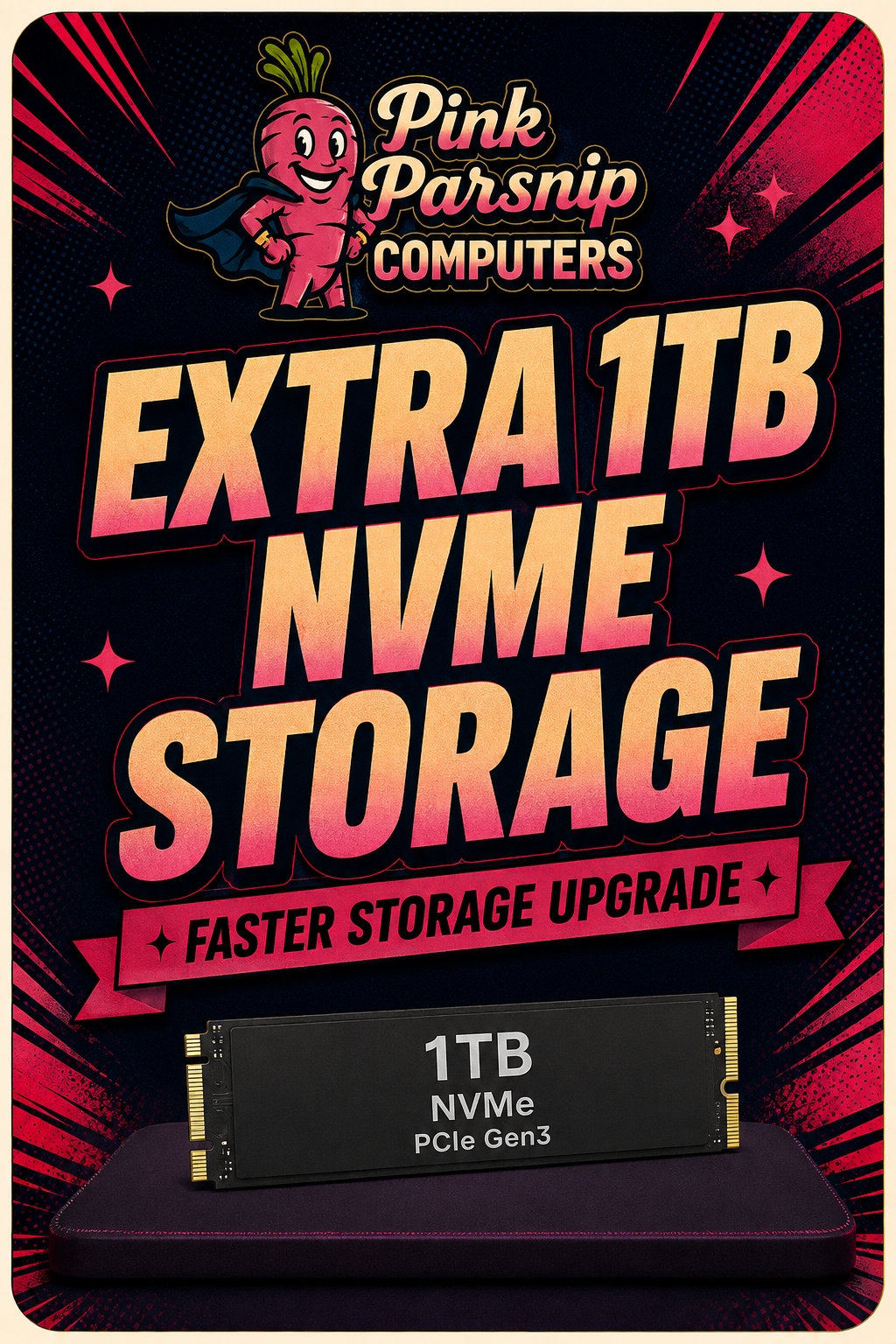 Extra 1 TB NVMe Storage