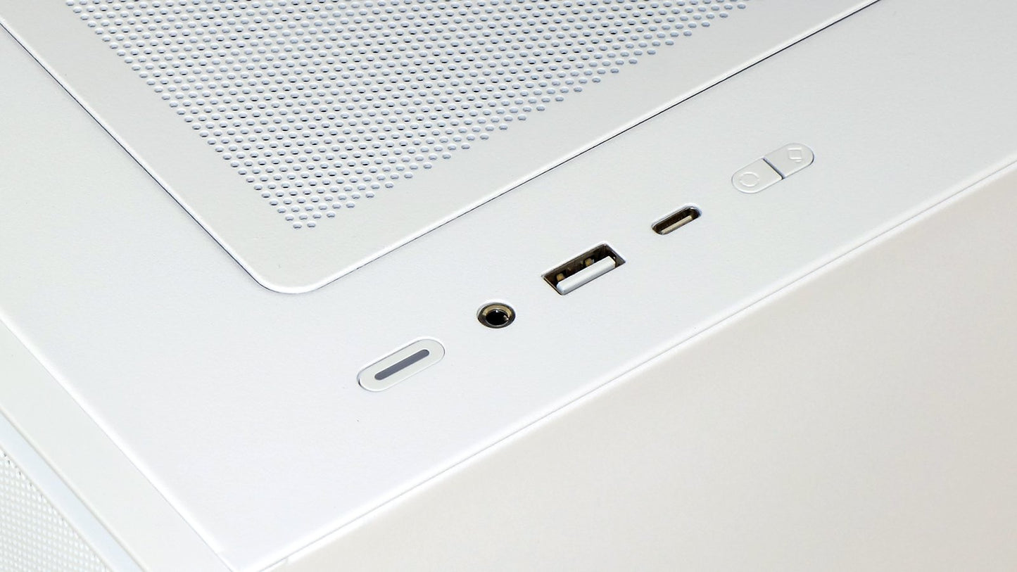 Pop 2 Air White TG RGB PC Case - Tempered Glass Airflow Design