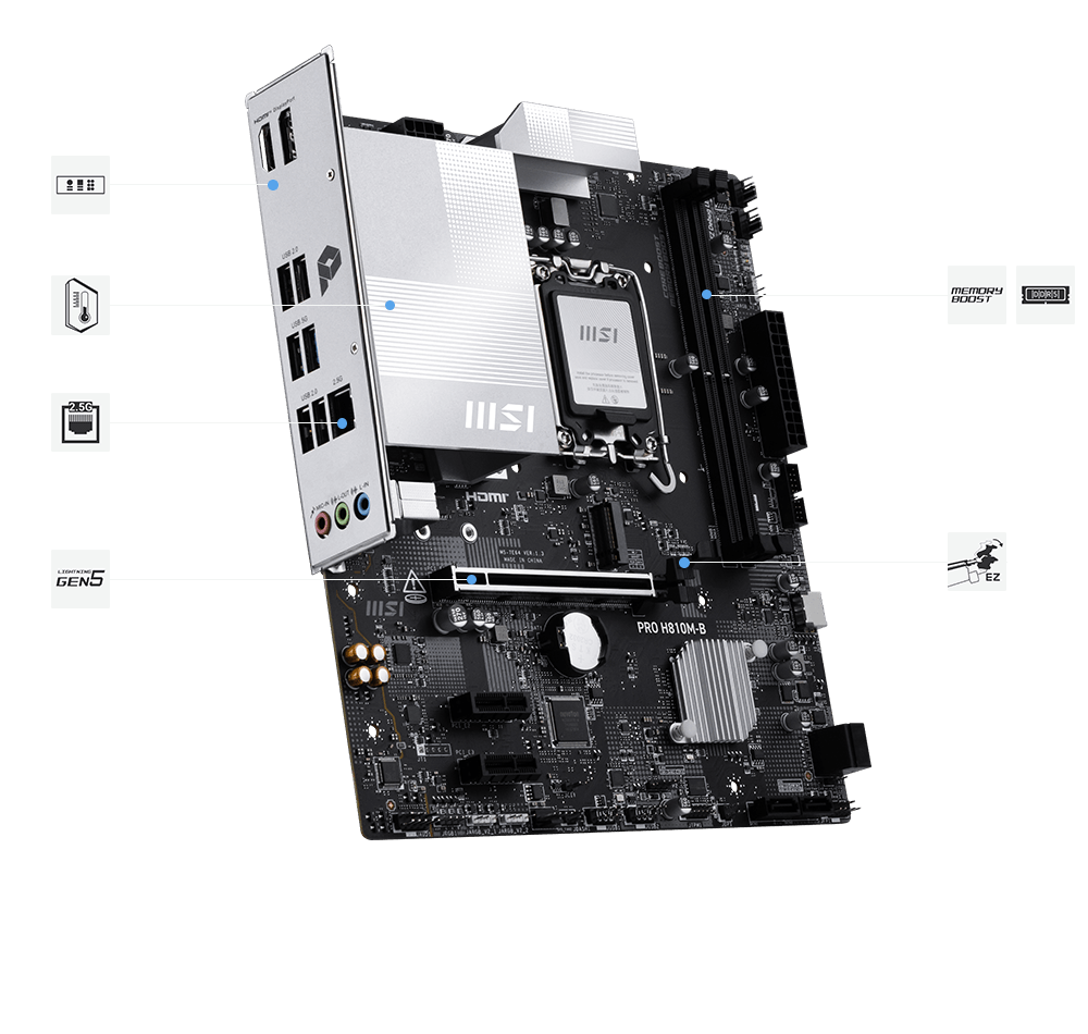 MSI 1851 PRO H810M-B M-ATX