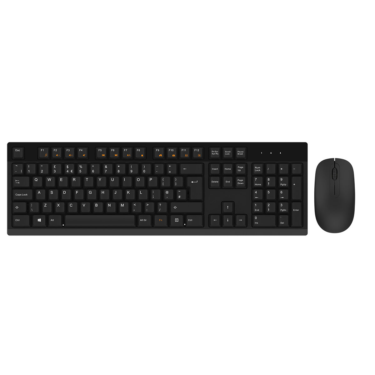 CiT EZ-Touch Wireless Keyboard and Mouse Combo Set Black