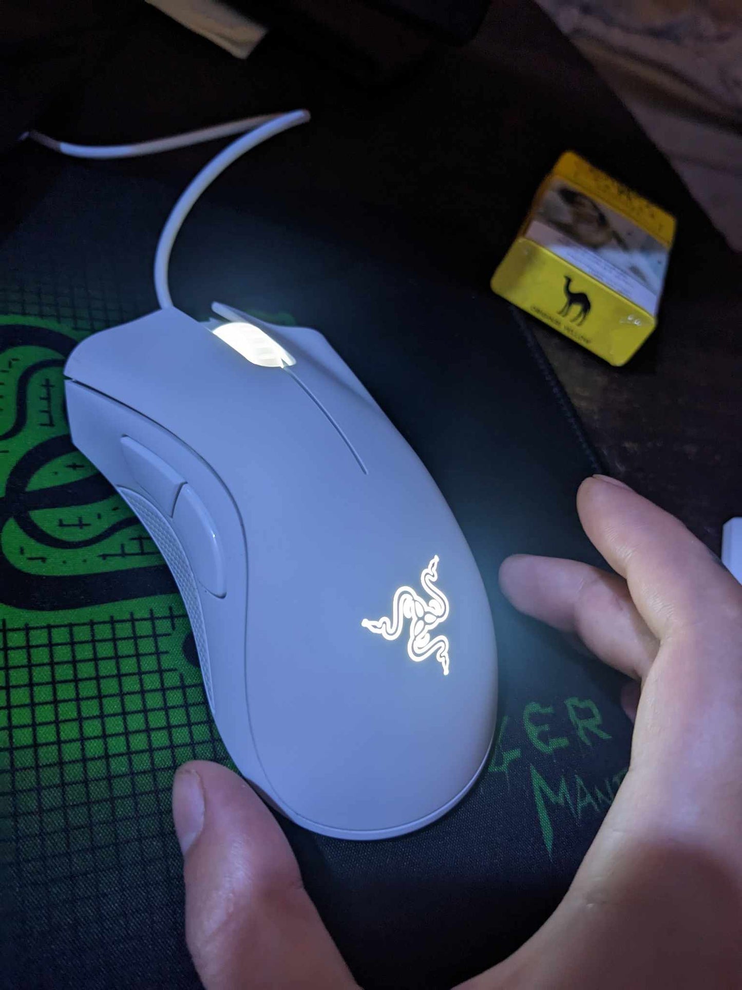RAZER DEATHADDER ESSENTIAL MOUSE WHITE