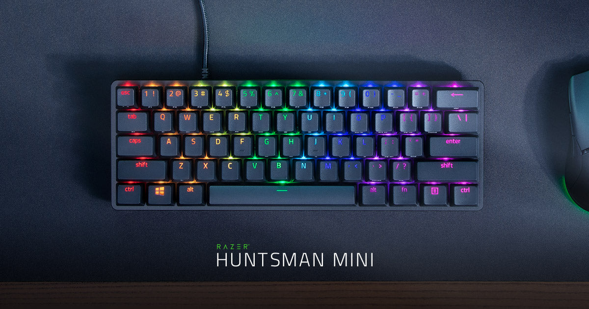 RAZER HUNTSMAN MINI KB BLK PURPLE SWITCH