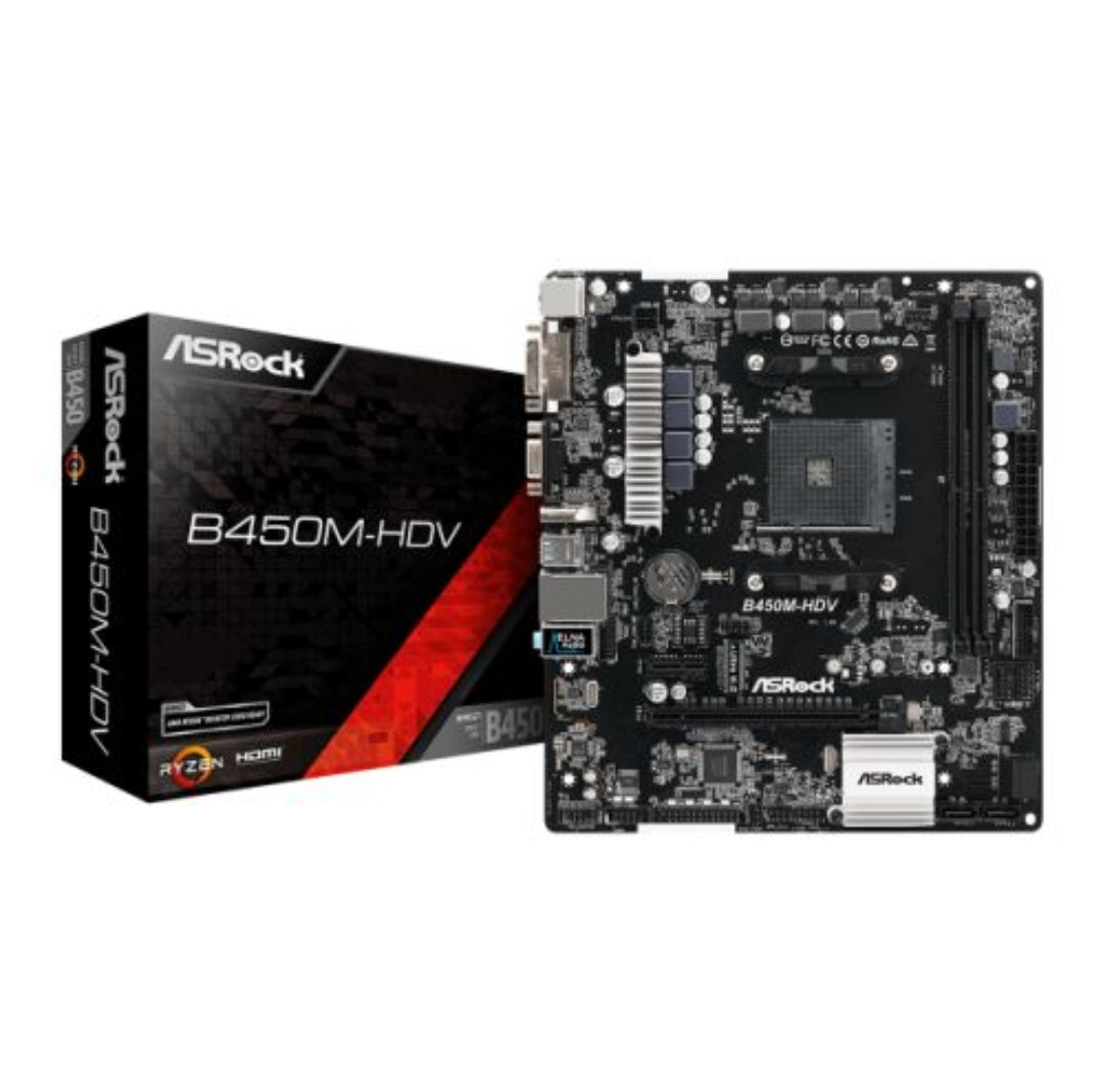Black โ Ryzen 5 5500 + RTX 3050 | 16GB RAM | 512GB NVMe SSD | Gaming PC