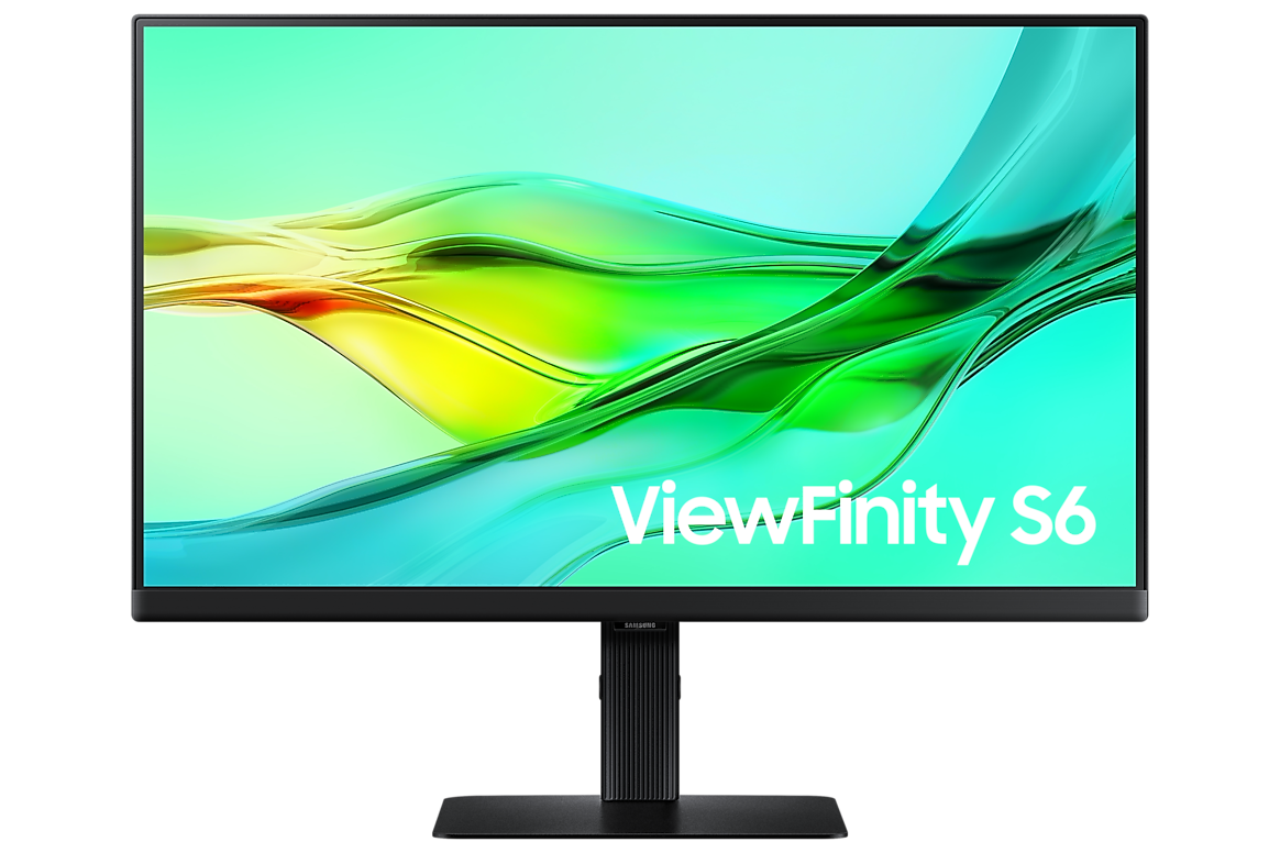 Samsung ViewFinity S6 S60UD 24 inch LS24D600UAUXXU monitor, front view