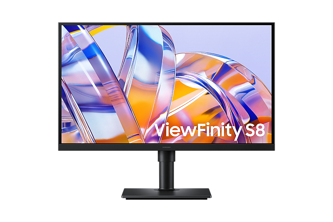 Samsung ViewFinity S8 S80UH 27 inch S27H800UAU monitor, front view