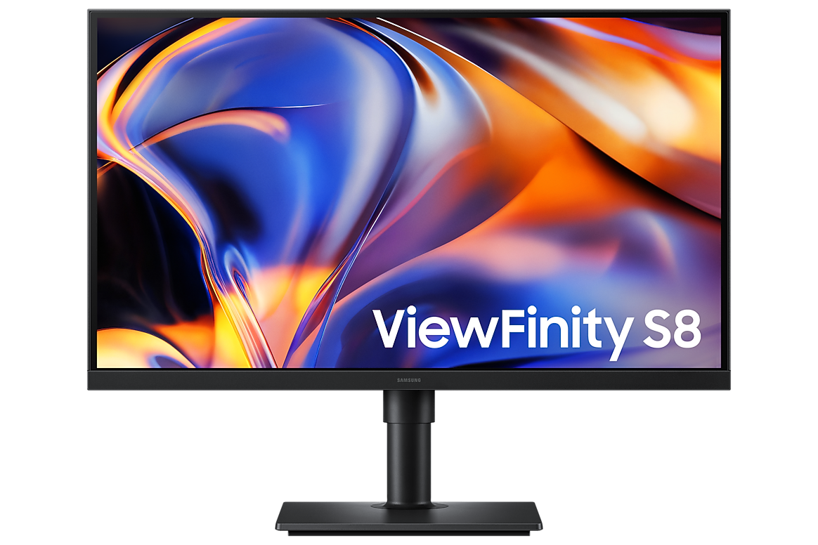 Samsung ViewFinity S8 S80HF 27 inch LS27H804EFAXXU monitor, front view
