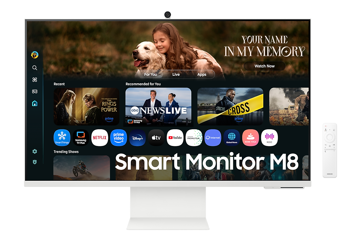 Samsung Smart Monitor M8 M80F 32 inch LS32FM801UUXXU, front view
