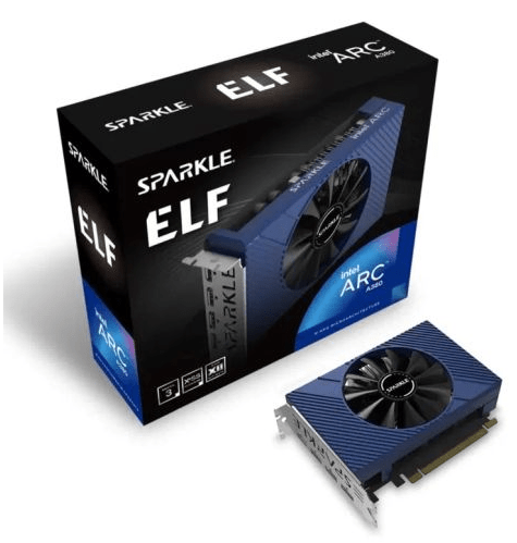 Sparkle Intel ARC A380 ELF, 6GB DDR6, PCIe4, HDMI, 3 DP, 2000MHz Clock - Pink Parsnip Computers