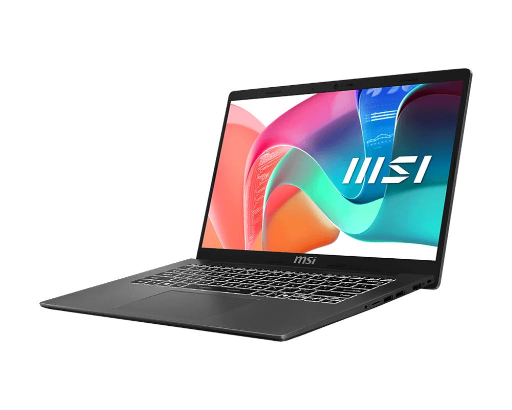 MSI Modern 14 F1MG Black chassis photograph 3