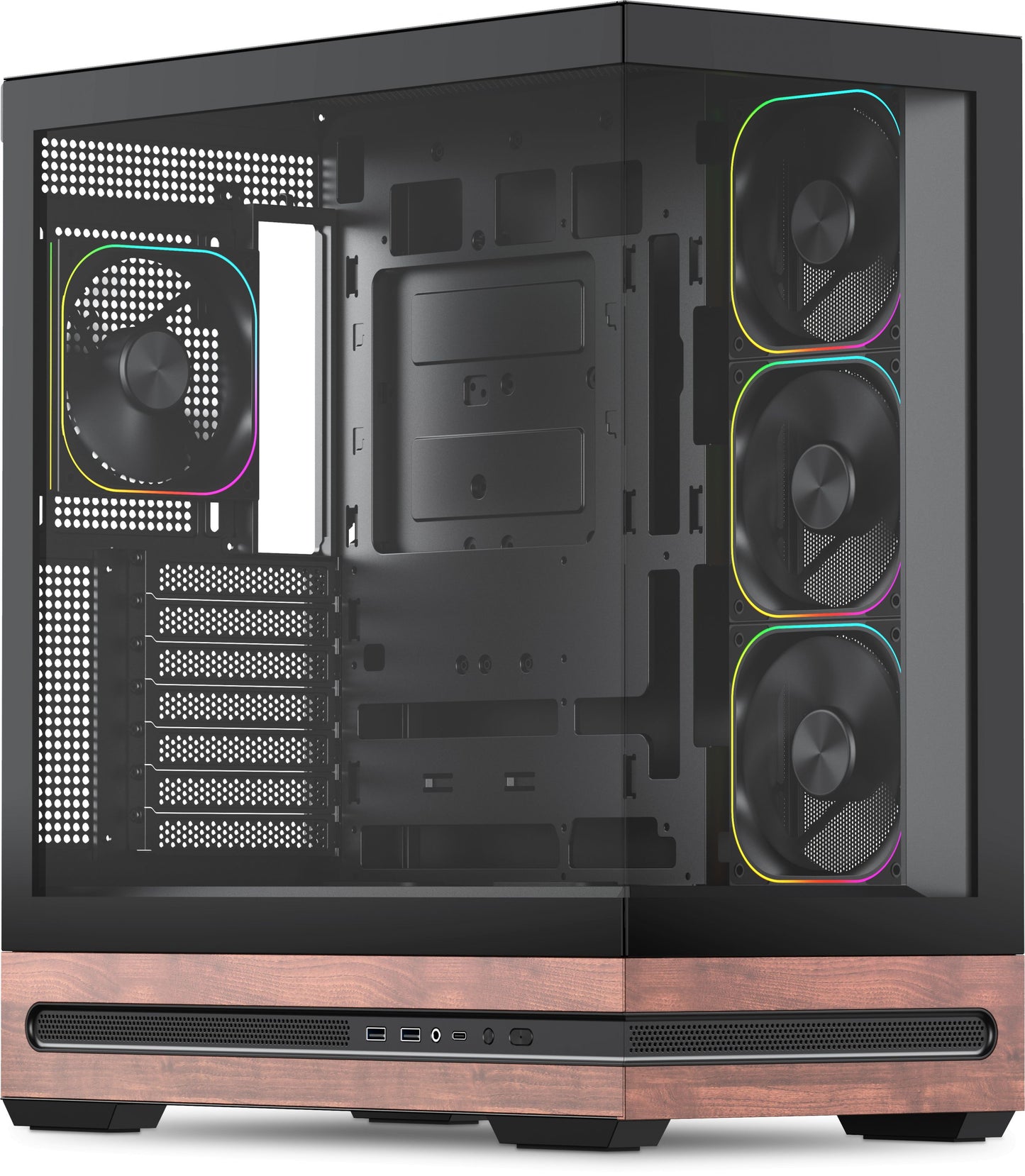 Vida Elegance ATX ARGB Black PC Case - Tempered Glass