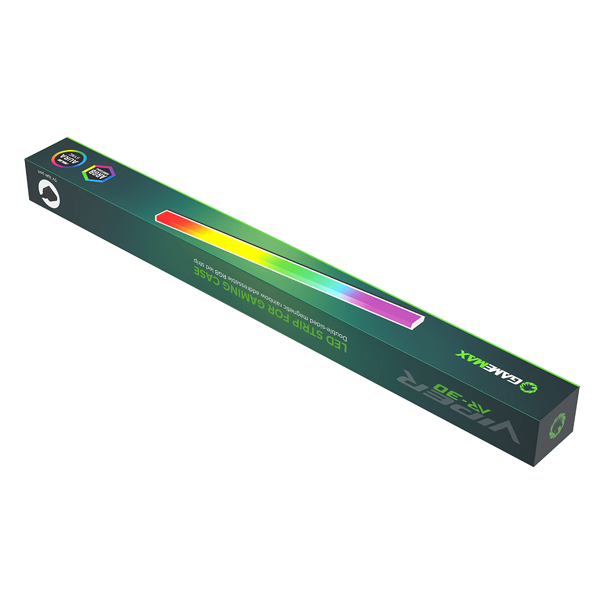 Viper AR - 30 Double Side Magnetic Rainbow ARGB LED Strip - Pink Parsnip Computers