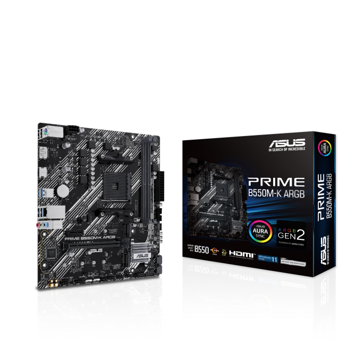 ASUS AM4 PRIME B550M-K ARGB M-ATX