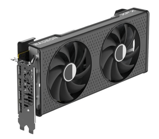 XFX RX7600 XT Speedster SWFT210, 16GB DDR6, HDMI, 3 DP, 2755MHz Clock - Pink Parsnip Computers