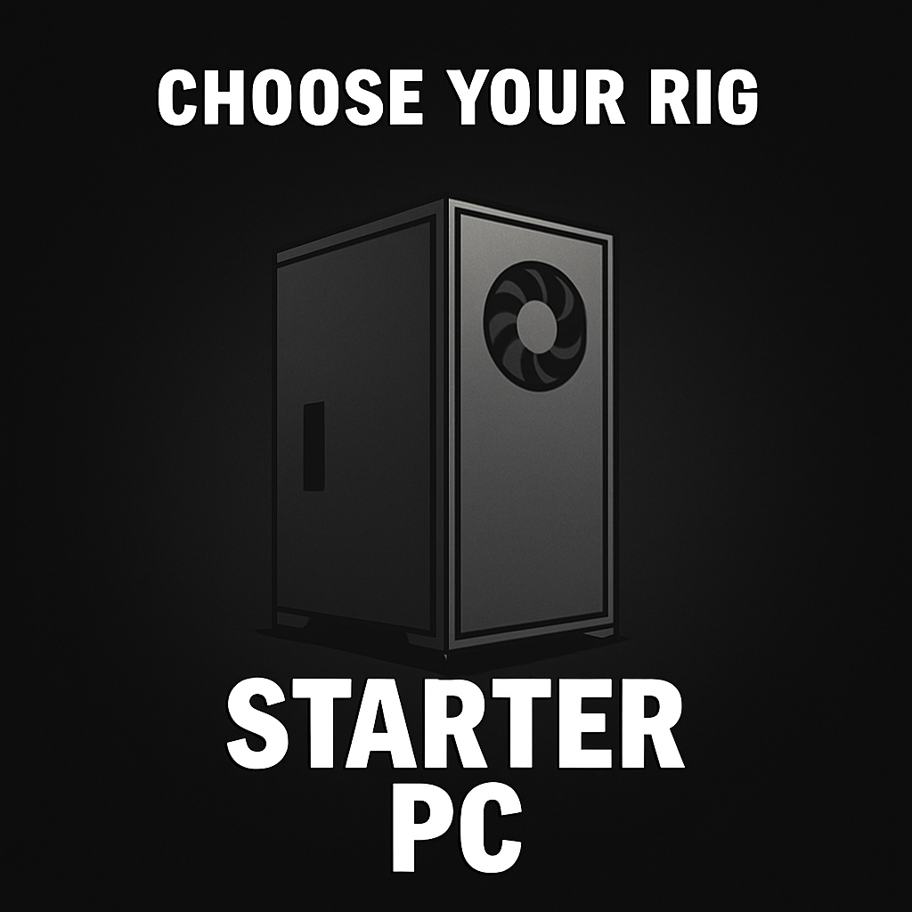 Clean Black - Starter Gaming PCs