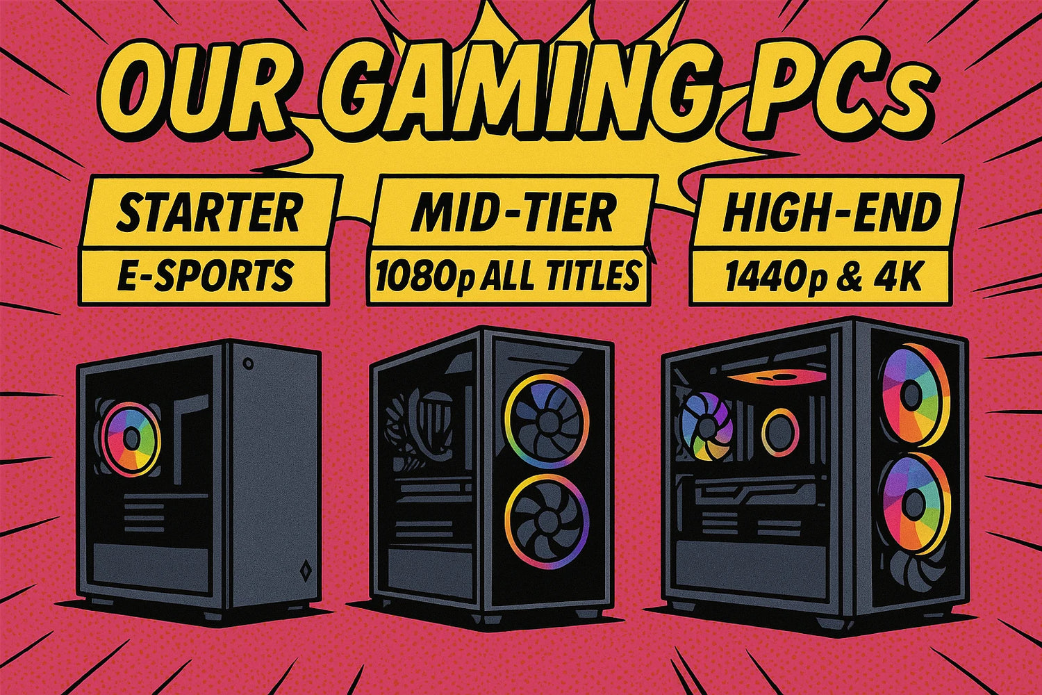 Our Gaming PCS - Pink Parsnip Computers
