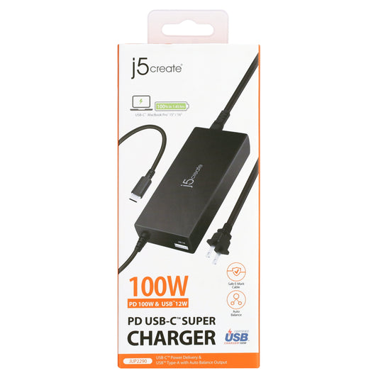 J5CREATE 100W PD USB-C SUPER CHARGER