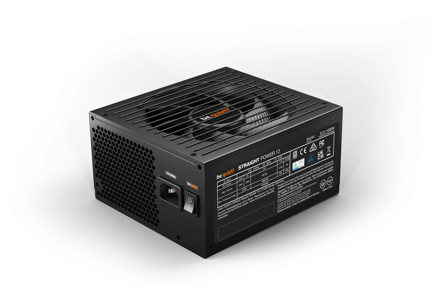 BEQUIET 1000W STRAIGHT POWER 12 PSU