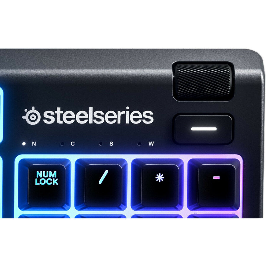 SteelSeries Apex 3 Gaming Keyboard - Cable Connectivity - USB Interface - English (UK) - Black
