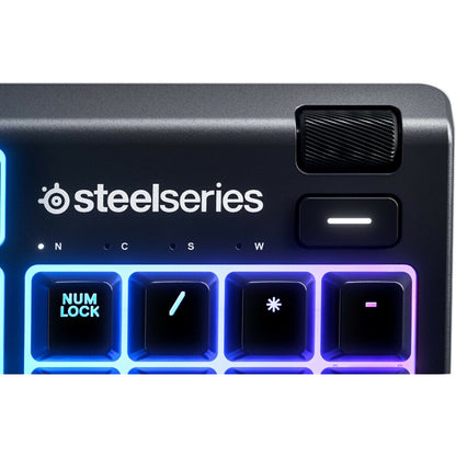 SteelSeries Apex 3 Gaming Keyboard - Cable Connectivity - USB Interface - English (UK) - Black