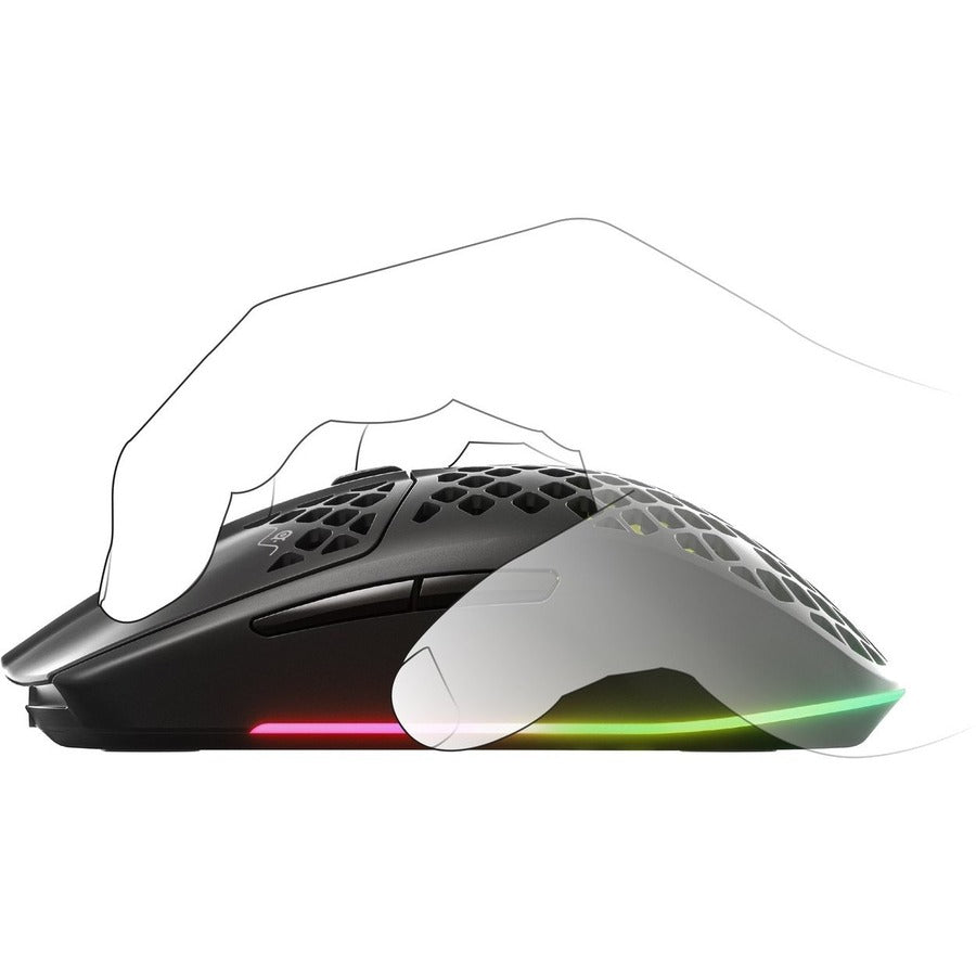 SteelSeries Aerox 3 Wireless Gaming Mouse - Bluetooth - USB Type C - Optical - 6 Button(s)