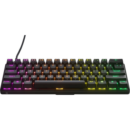 SteelSeries Apex Pro Mini Gaming Keyboard - Cable Connectivity - USB Type C Interface - RGB LED - English (UK) - Black