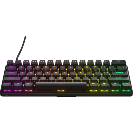 SteelSeries Apex Pro Mini Gaming Keyboard - Cable Connectivity - USB Type C Interface - RGB LED - English (UK) - Black