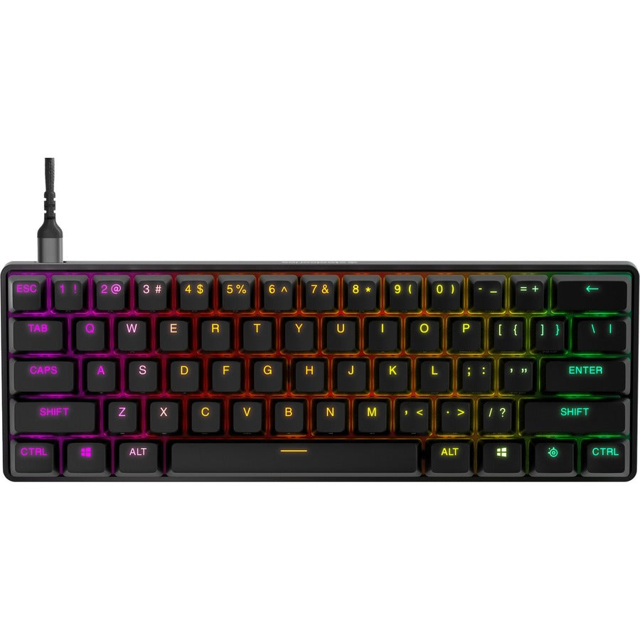 SteelSeries Apex Pro Mini Gaming Keyboard - Cable Connectivity - USB Type C Interface - RGB LED - English (UK) - Black
