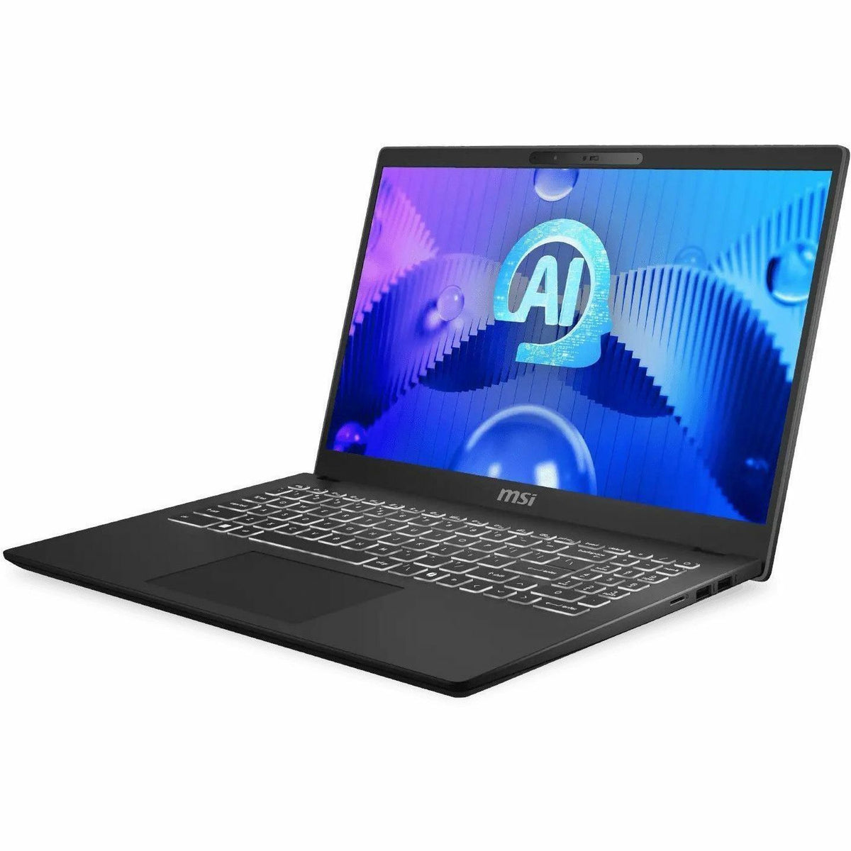 MSI Modern 15 H AI C1M Modern 15 H AI C1MG-003UK 39.6 cm (15.6) Notebook - Full HD - Intel Core Ultra 5 125H - 16 GB - 512 GB SSD - Classic Black