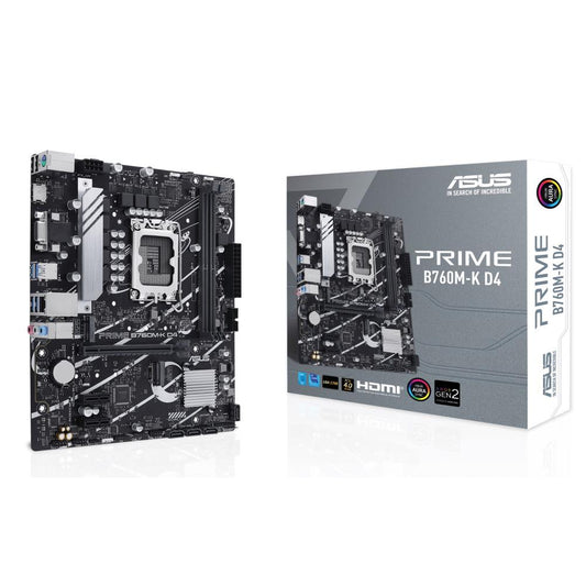 ASUS Prime B760M-K D4 Intel B760 LGA1700 DDR4 Micro ATX Motherboard