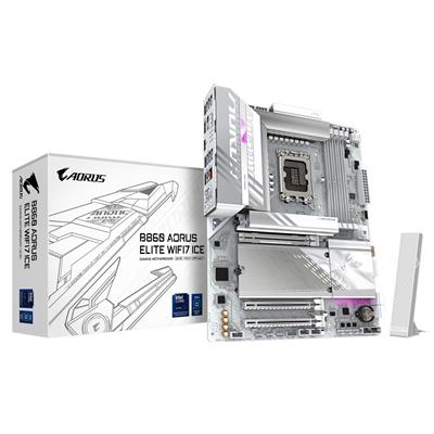 AORUS B860 Aorus Elite WiFi7 Ice Intel B860 LGA1851 DDR5 Wi-Fi 7 ATX Motherboard