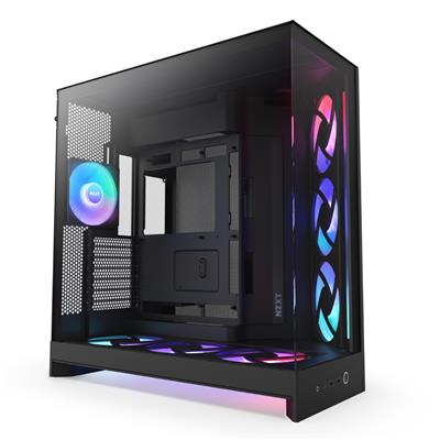 NZXT H9 Flow RGB+ Mid Tower Case Black