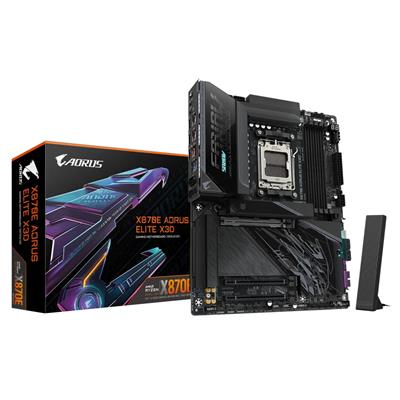 AORUS X870E Aorus Elite X3D AMD X870E AM5 DDR5 Wi-Fi 7 ATX Motherboard