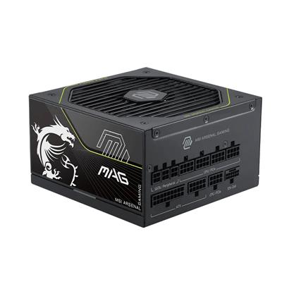 MSI MAG A1000PLS PCIE5 1000W 80 PLUS Platinum Fully Modular ATX 3.1 Power Supply