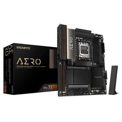 GIGABYTE X870E Aero X3D Dark Wood AMD X870E AM5 DDR5 Wi-Fi 7 ATX Motherboard