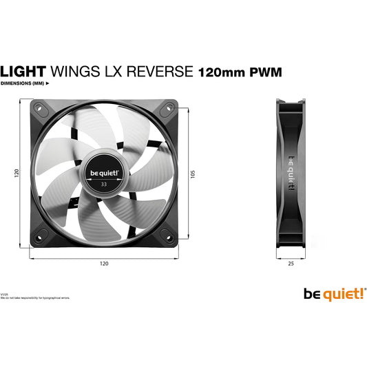 LIGHT WINGS 12CM PWM ARGB FAN 1500 R