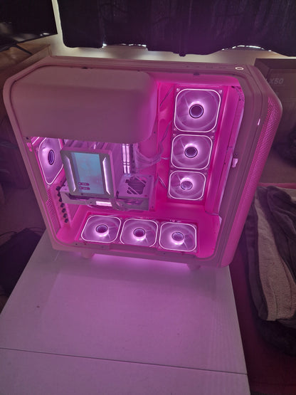 The Strawberry Milk 🍓🥛 | Ryzen 5 5600 | RX 9060 XT 16GB | 16GB RGB | 1TB NVMe | HYTE X50 Strawberry Milk | Display Cooler | 1440p Gaming PC | Fortnite & GTA | DDR4