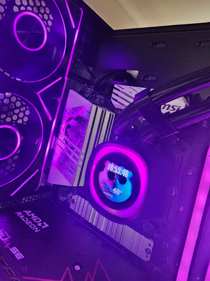 The Blackout | Ryzen 7 5700X | RX 9060 XT 16GB | 32GB RGB | Lian Li O11 Vision Gaming PC