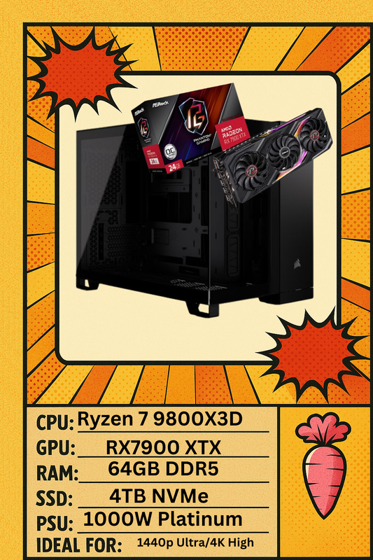 Ryzen 9800X3D - RX7900XTX - 64GB DDR5 - 4TB Storage