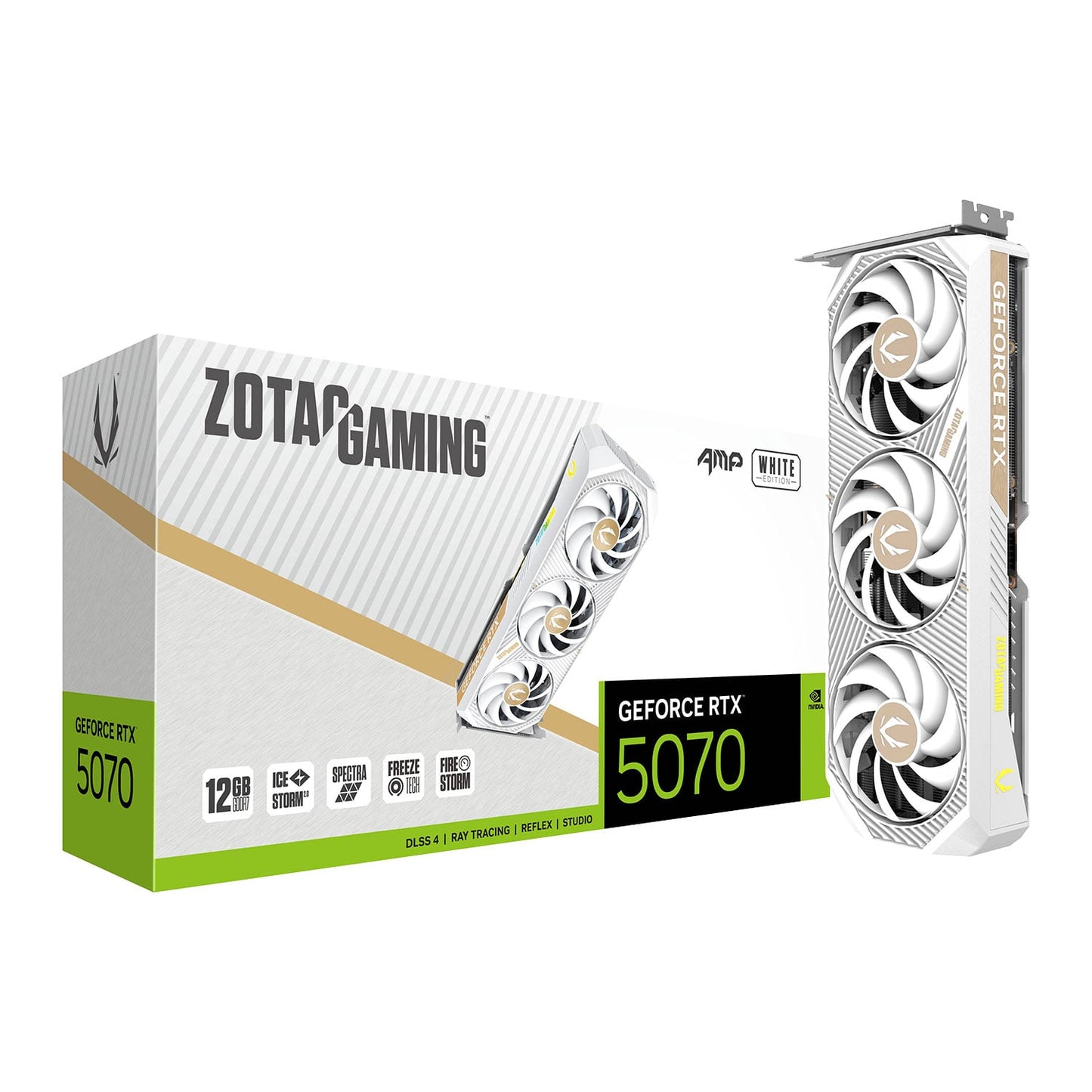 Ghost Protocol ⚪ White Gaming PC – Ryzen 5 7500X3D, RTX 5070 12GB, 32GB DDR5, 1TB NVMe, 360mm LCD AIO, WiFi 6E | 1440p Gaming | White Build | Streaming Ready