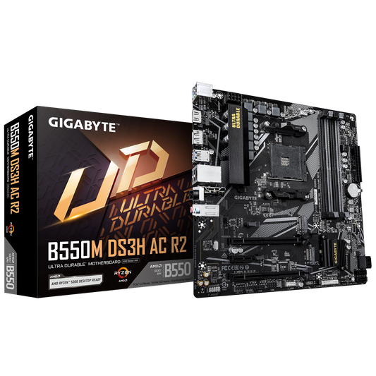 GIGABYTE AM4 B550M DS3H AC R2 M-ATX