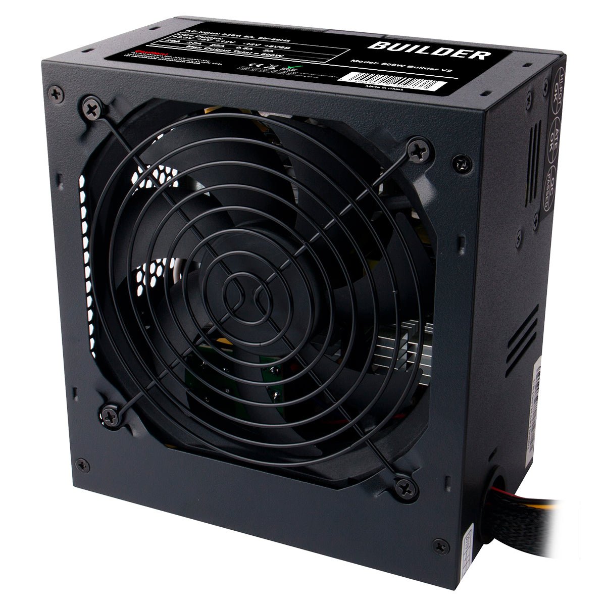 500W Builder Black 12cm PSU - Pink Parsnip Computers