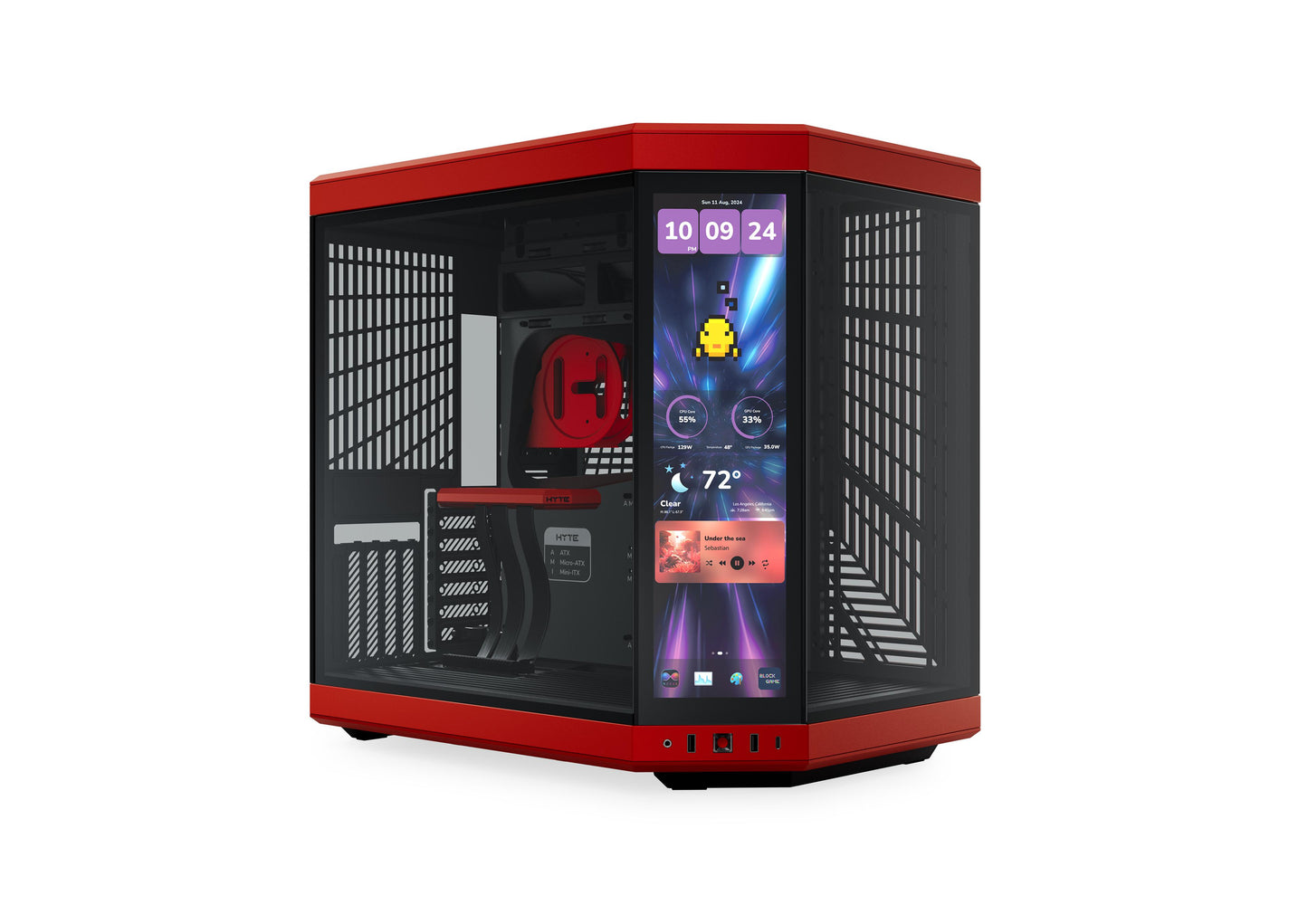 HYTE Y70 TOUCH INFINITE CASE BLK CHERRY