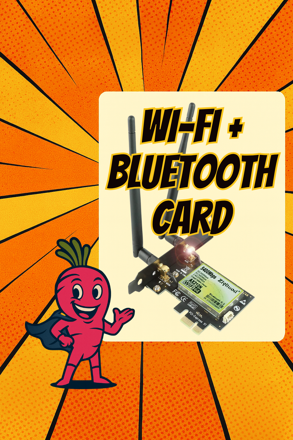 Wi-Fi + Bluetooth PCIe Card Upgrade