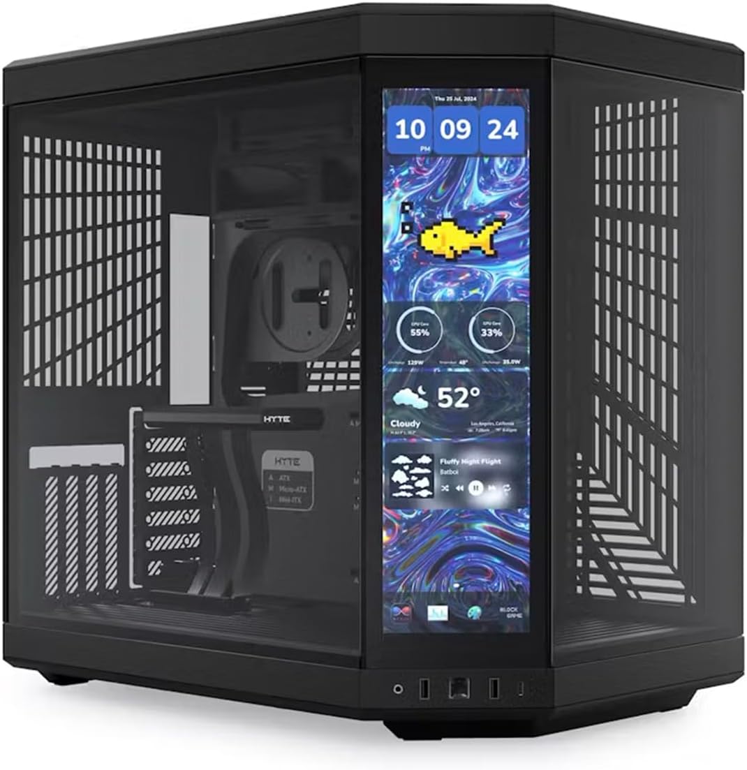 Racer Y70 X – RTX 5070 Ti | Ryzen 7 7800X3D | 32GB DDR5 | HYTE Y70 Touch | 1440p Gaming | Fortnite & GTA | Streaming Ready