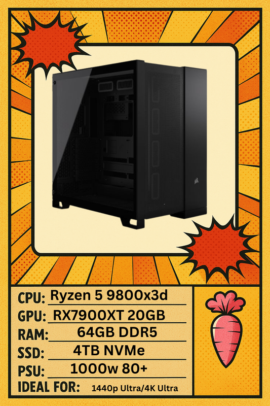 Ryzen 9800X3D - RX7900XT - 64GB DDR5 - 4TB Storage